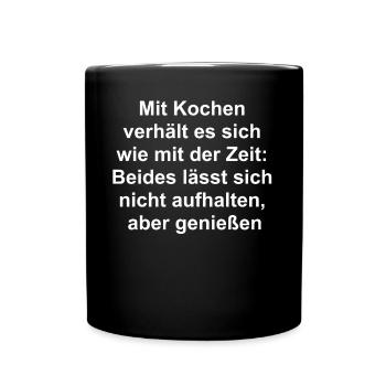 Don de temps - Mug uni - noir - Devant