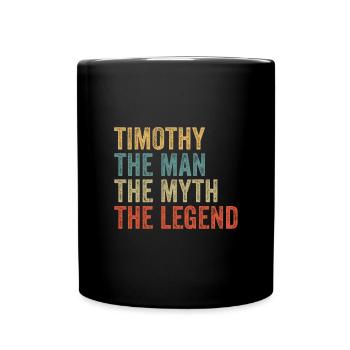 Timothée l’homme le mythe - Mug uni - noir - Devant
