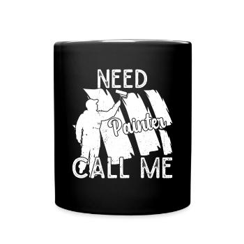 Peintre en bâtiment Hilarious Designs Cadeaux uniques - Mug uni - noir - Devant