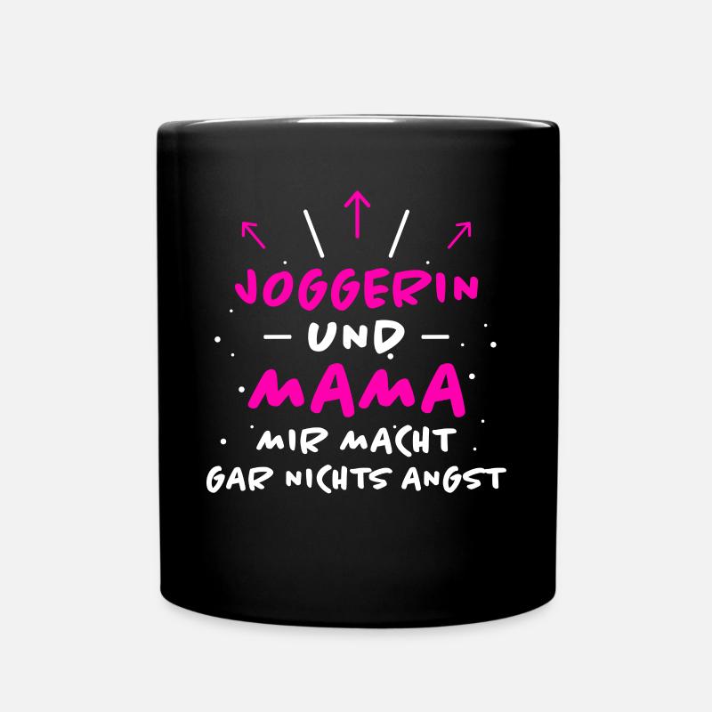 Joggerin Spruch Laufen Joggen Joggerin Geschenk - Tasse einfarbig - Schwarz
