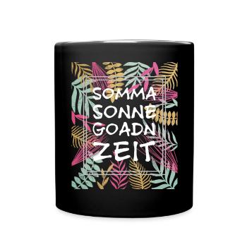 Somma Sun Goadn Time, Summer Sun Garden Time - Full Colour Mug - black - Front