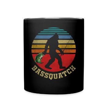 Poisson bar Bassquatch - Mug uni - noir - Devant