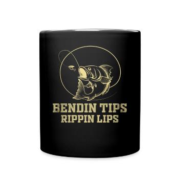 Bendin Tips Rippin Lips - Tasse einfarbig - Schwarz - Vorne