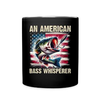 Un chuchoteur de basse américain - Mug uni - noir - Devant