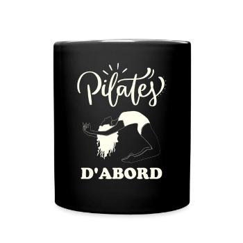 Fitness yoga pilates - Mug uni - noir - Devant