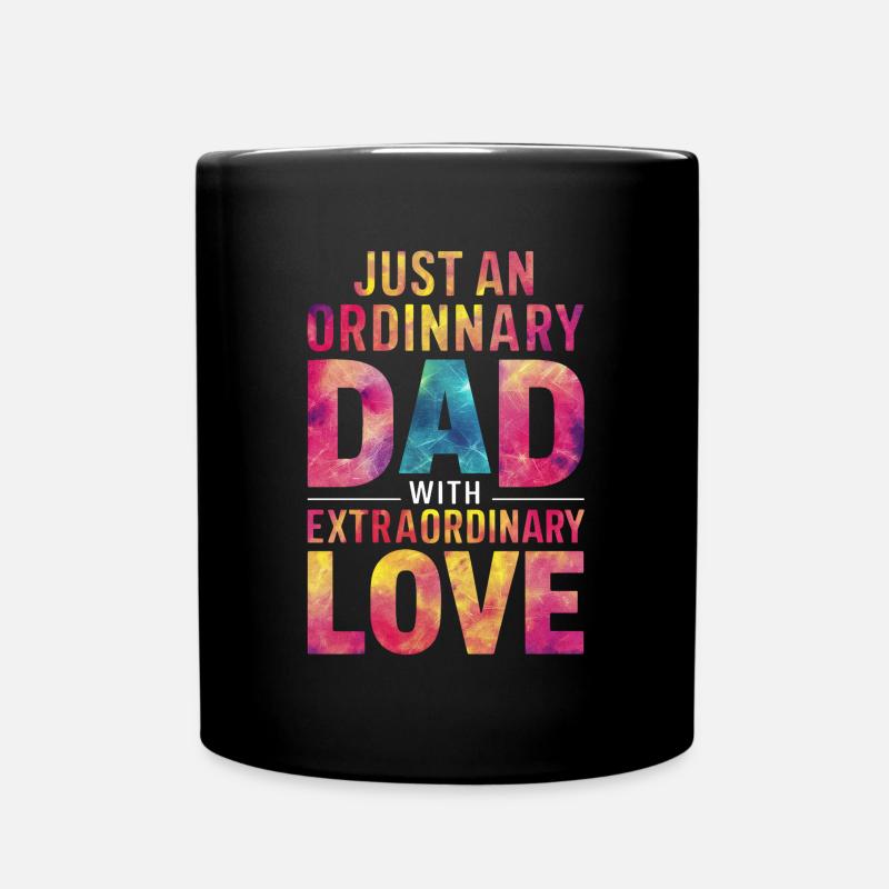 Einfach Ein Gewöhnlicher Papa - Tasse einfarbig - Schwarz