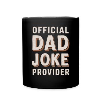 Fournisseur officiel de blagues de papa - Mug uni - noir - Devant