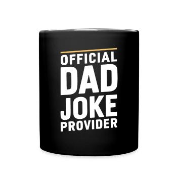 Fournisseur officiel de blagues de papa - Mug uni - noir - Devant