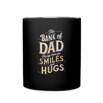 Dad's bench always ready for smile - Full Colour Mug - black - Front