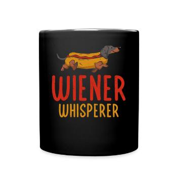 Hot Dog Adult Humor Pun Naughty - Tasse einfarbig - Schwarz - Vorne