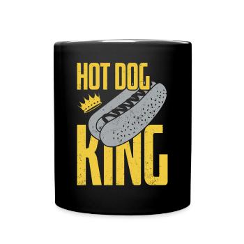 Hot Dog Adult King Hot Dog King - Tasse einfarbig - Schwarz - Vorne