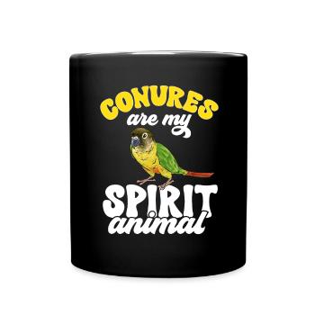 Molina Parakeet Parrot Bird Parakeet - Full Colour Mug - black - Front