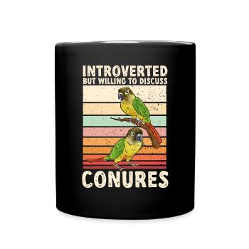 Molina Parakeet Parrot Bird Parakeet - Full Colour Mug - black - Front