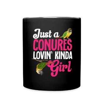 Molina Parakeet Parrot Bird Parakeet - Full Colour Mug - black - Front