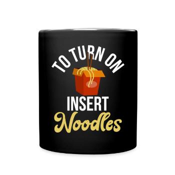 Noodle Lover Gifts - Tasse einfarbig - Schwarz - Vorne