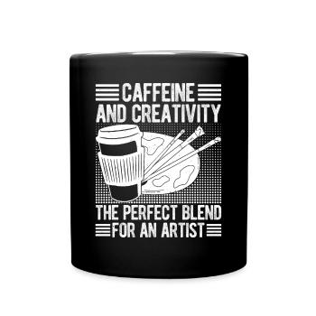 Funny Art Painter Perfect Blend For An Artist - Full Colour Mug - black - Front