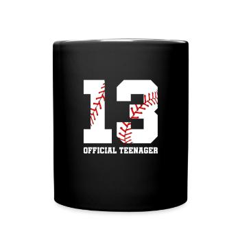 Teenager Teenie Teen Teens Teeny Geschenk - Tasse einfarbig - Schwarz - Vorne