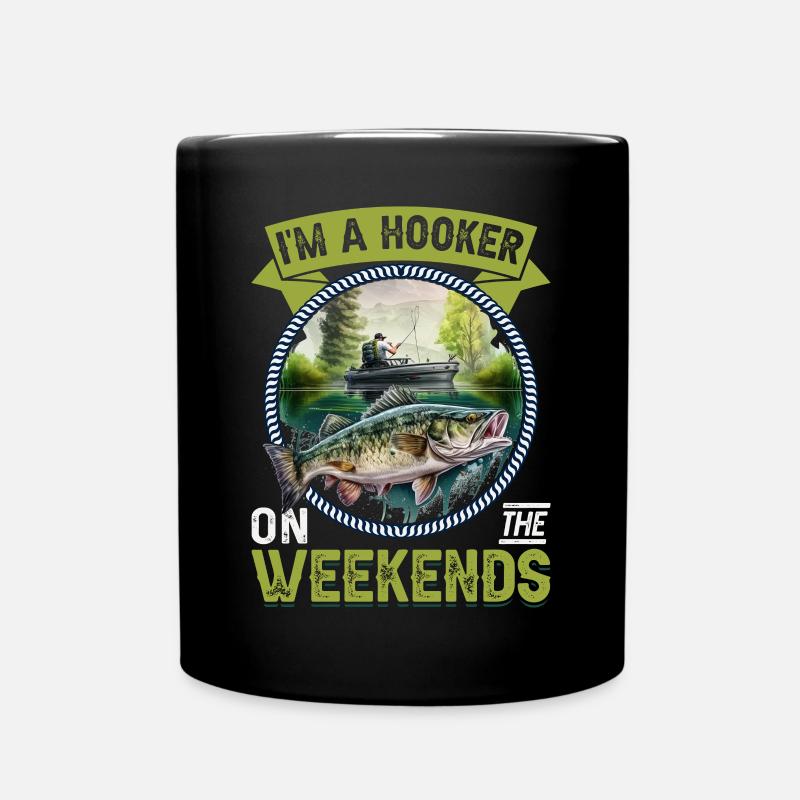 Je suis une prostituée le week-end - Mug uni - noir