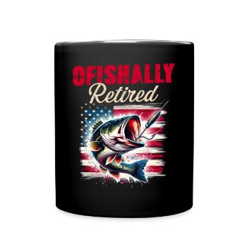 Ofishally im Ruhestand - Tasse einfarbig - Schwarz - Vorne