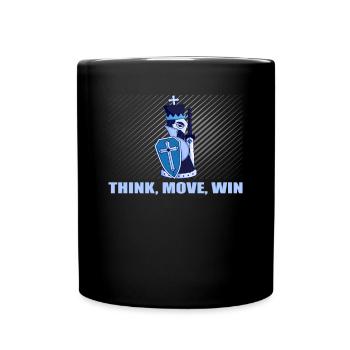 Schach Think Move Win - Tasse einfarbig - Schwarz - Vorne