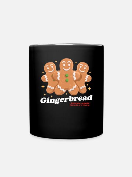 Pain d’épice bonhomme pain d’épice Pain d’épice bonhomme en pain d’épice - Mug uni - noir