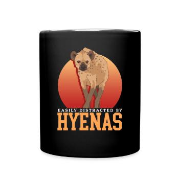 Hyène Hyène Cadeau Hyène Tachetée - Mug uni - noir - Devant