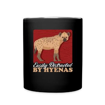 Hyena Spotted Hyena Hyena Gift - Full Colour Mug - black - Front
