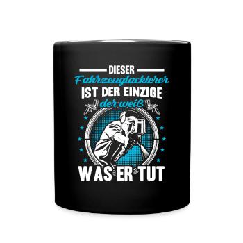 Vehicle painter knows what he is doing Painter - Full Colour Mug - black - Front