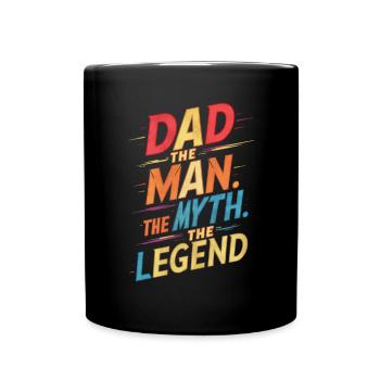 Papa L’homme Le mythe La légende - Mug uni - noir - Devant
