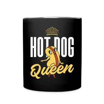 Hot Dog Adult Queen Hot Dog Queen - Tasse einfarbig - Schwarz - Vorne