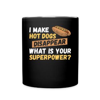 Hot Dog Adulte Je fais des hot-dogs - Mug uni - noir - Devant