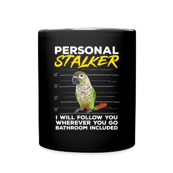 Molina Parakeet Parrot Bird Parakeet - Full Colour Mug - black - Front
