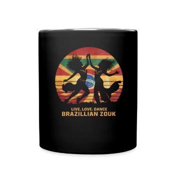Zouk-Tanz-Geschenk - Tasse einfarbig - Schwarz - Vorne