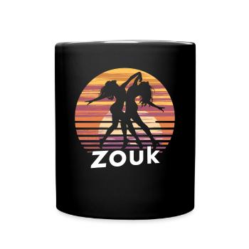 Zouk-Tanz-Geschenk - Tasse einfarbig - Schwarz - Vorne