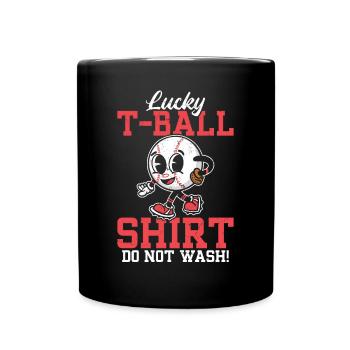 Lucky T-Ball Shirt. Do not wash! - Funny Tee-ball - Tasse einfarbig - Schwarz - Vorne
