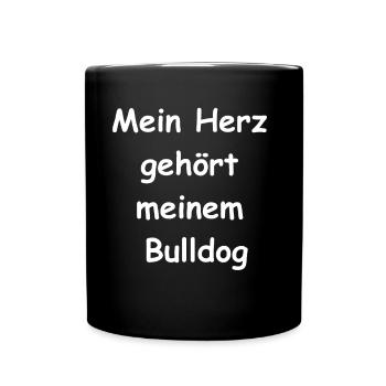 Cadeau bouledogue - Mug uni - noir - Devant