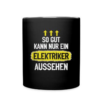 Électricien fier, professionnel et irrésistible - Mug uni - noir - Devant