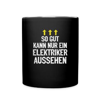 Électricien fier, professionnel et irrésistible - Mug uni - noir - Devant