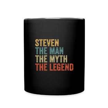 Steven l’homme le mythe - Mug uni - noir - Devant