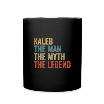 Kaleb l’homme le mythe - Mug uni - noir - Devant