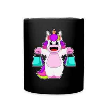 Unicorn Tote Bag - Full Colour Mug - black - Front