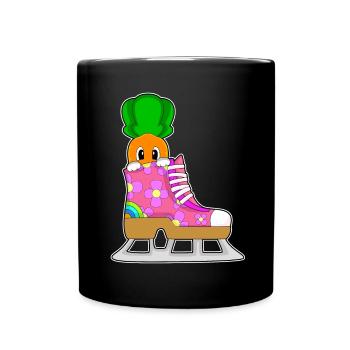 Patins à glace Carrot - Mug uni - noir - Devant