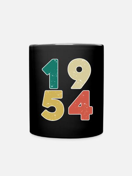 1954 - Né en 1954 - Construit en 1954 - Mug uni - noir