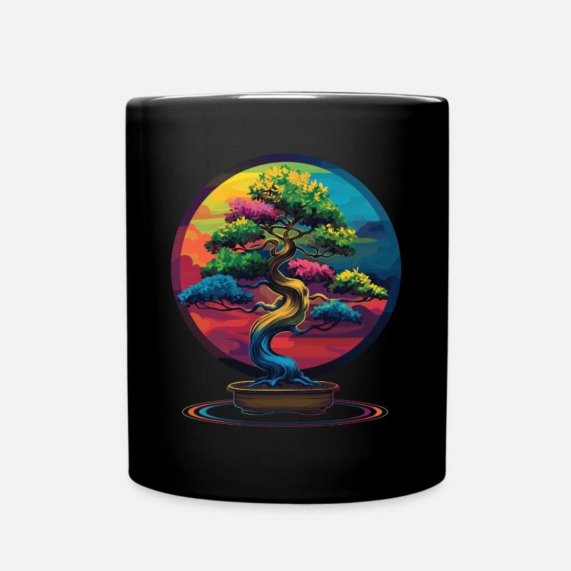 Bonsaï Japonais Zen Pop Art - Mug uni - noir