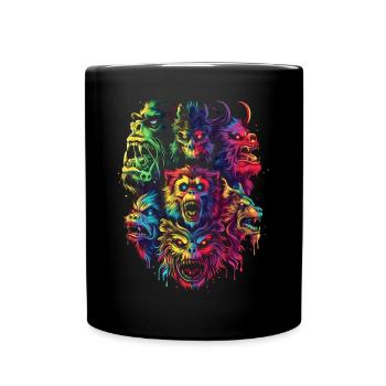 Cryptozoologie Conspiration cryptide Pop Art - Mug uni - noir - Devant