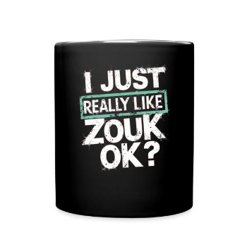 Zouk-Tanz-Geschenk - Tasse einfarbig - Schwarz - Vorne