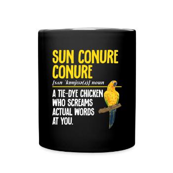 Parakeet, Parrot, Parakeet, Bird - Full Colour Mug - black - Front