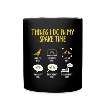 Parakeet, Parrot, Parakeet, Bird - Full Colour Mug - black - Front