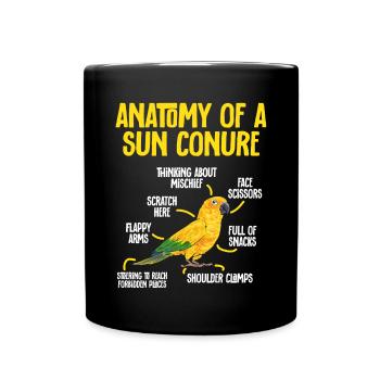 Parakeet, Parrot, Parakeet, Bird - Full Colour Mug - black - Front