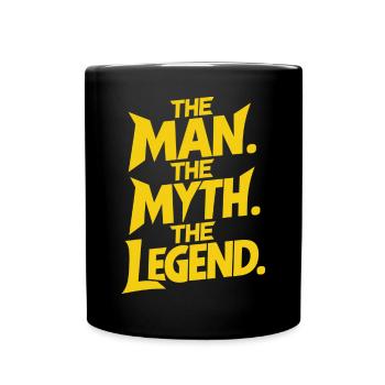 L’homme Le mythe La légende Dynamique - Mug uni - noir - Devant